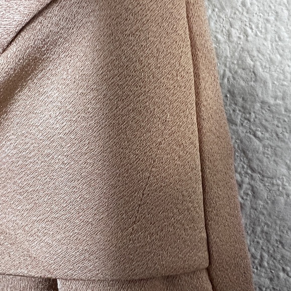 HALSTON Gold Asymmetrical Wide Leg Pants - Picture 5 of 13